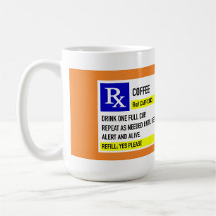 Café Rx Mug (15oz. blanc)