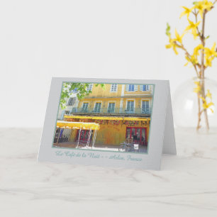 "CAFÉ 'S AVONDS IN ARLES FRANKRIJK" Wenskaart Kaart