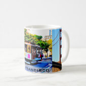 CAFÉ SAN FRANCISCO VOITURE SOUVENIR CAFÉ MUG (Devant droit)