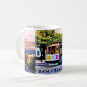 CAFÉ SAN FRANCISCO VOITURE SOUVENIR CAFÉ MUG (Devant gauche)