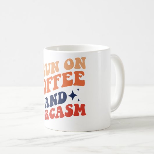 Café & Sarcasme Café Mug (Devant droit)