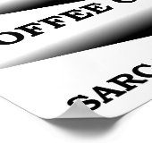 Café Sarcasme Filtre Drôle Poster (Coin)