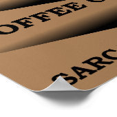 Café Sarcasme Filtre Drôle Poster (Coin)