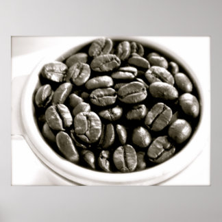 Cafe Series - Beans in Filter Poster