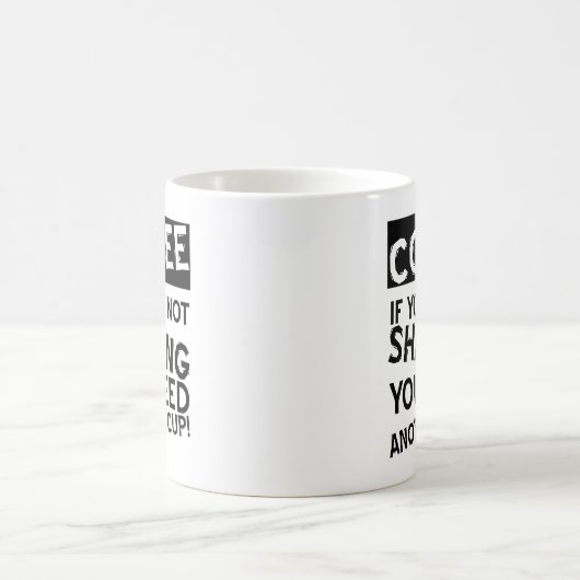 Café Shawn drôle Mug (Centre)