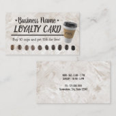 Café Shop 10 Cups Professionnel Fidélité de la cli (Devant / Derrière)