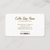 Café Shop Cute Carte de fidélité (Dos)