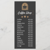 Café Shop personnalisable ajouter menu photo modèl (Devant)