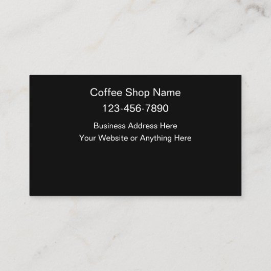 Café Shop Récompenses clients Cartes de visite en  (Dos)
