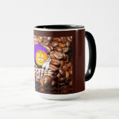 "Café s'il vous plaît !" Drôle Emoji Mug (Devant droit)