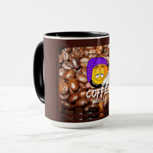 "Café s'il vous plaît !" Drôle Emoji Mug