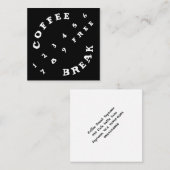 Café simple à angles de fidélité de 2 nombres de (Devant / Derrière)