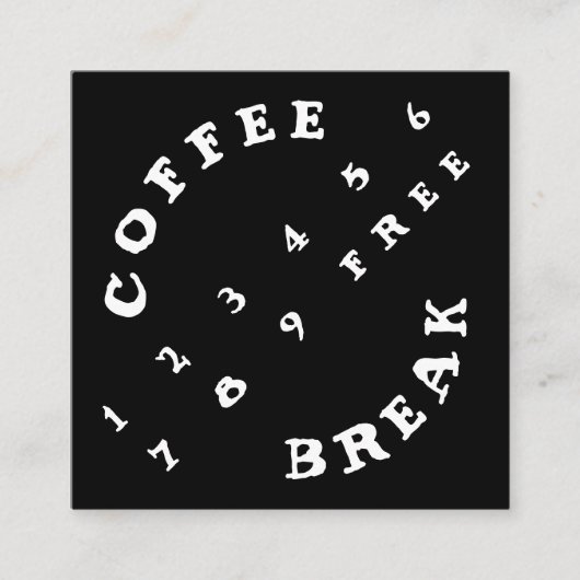 Café simple à angles de fidélité de 2 nombres de (Devant)
