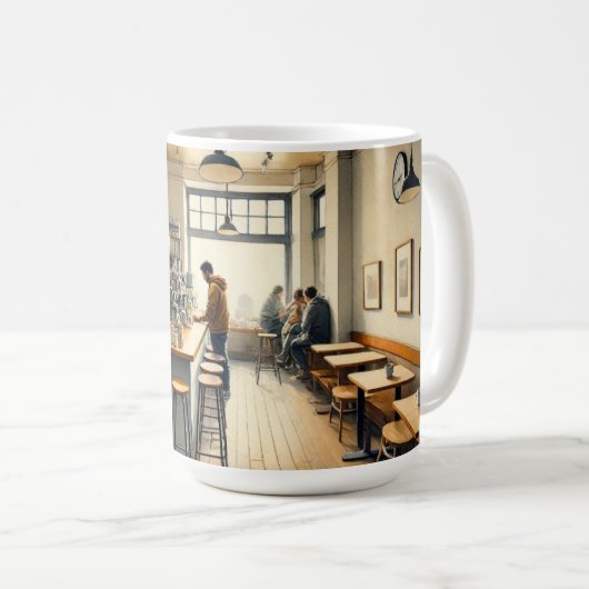 Café simple à San Francisco Mug (Devant droit)