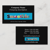 Café Smoothie / Bar à jus carte de visite (Devant / Derrière)