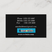 Café Smoothie / Bar à jus carte de visite (Dos)