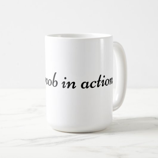 Café Snob tasse (Devant droit)