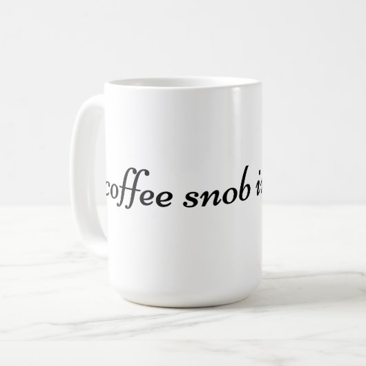 Café Snob tasse (Devant gauche)