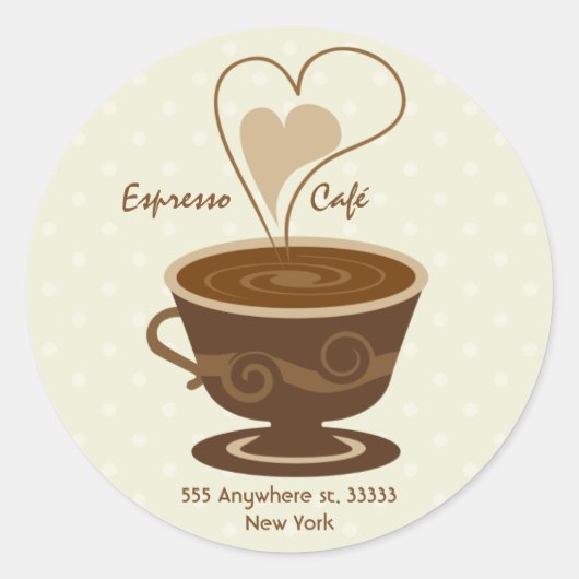 Cafe Sticker (Voorkant)