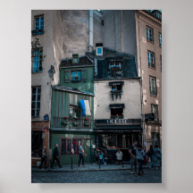 Cafe straatbeelden in Parijs