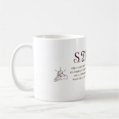 Café stressant d'humour d'effort de tasse drôle de (Gauche)