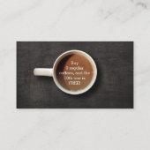 Café sur Black Wood Café Shop Carte de fidélité (Dos)