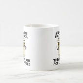 Café sur Juice Drôle Mug (Centre)