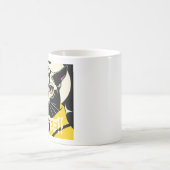 Café tasse à café avec chat en robe (Centre)