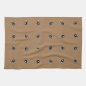 Café Tasses à motif Serviette de cuisine Brown (Horizontal)