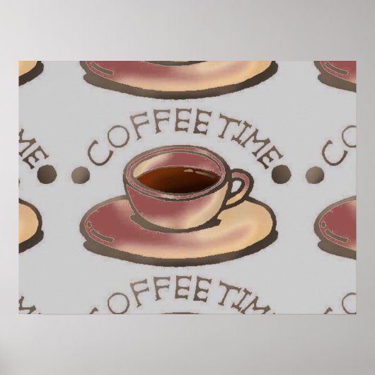 CAFÉ TEMPS ART POSTER (Devant)
