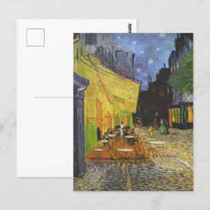 Cafe Terrace bij nacht door Van Gogh Briefkaart