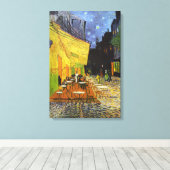 Cafe Terrace bij nacht door van Gogh Canvas Afdruk (Insitu (Houten vloer))