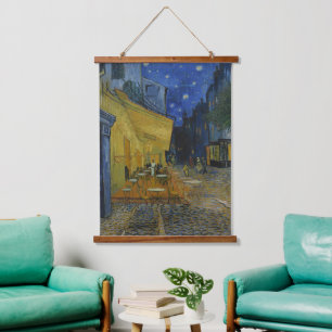 Cafe Terrace bij nacht door Vincent van Gogh Hangend Wandkleed