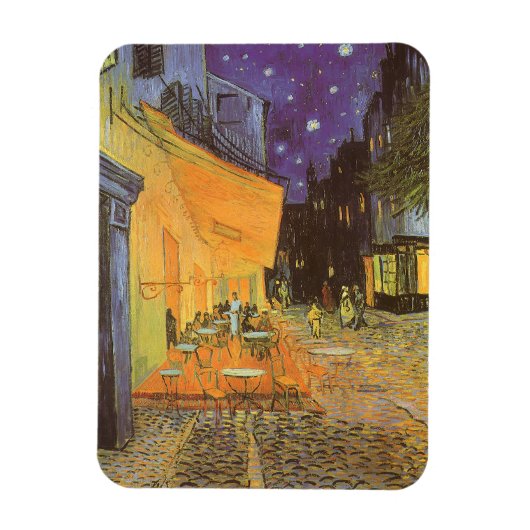 Cafe Terrace bij nacht door Vincent van Gogh Magneet (Verticaal)