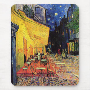 Cafe Terrace bij nacht door Vincent van Gogh Muismat