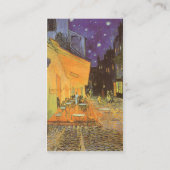 Cafe Terrace bij nacht door Vincent van Gogh Visitekaartje (Achterkant)