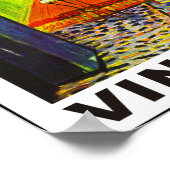 Cafe Terrace bij nacht Poster (Hoek)