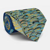 Café Terrace bij nacht Stropdas (Opgerold)