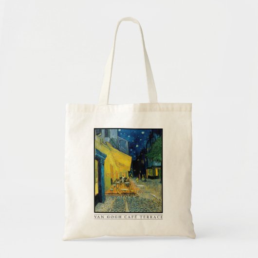 Café Terrace bij nacht Tote Bag (Voorkant)
