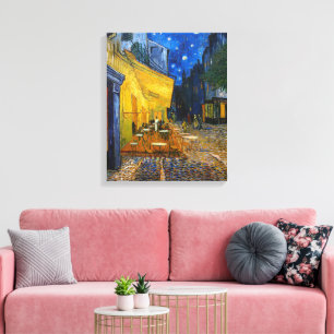 Cafe Terrace bij nacht   Van Gogh   Canvas Afdruk