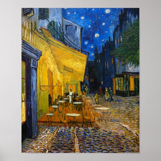 Cafe Terrace bij nacht | Van Gogh | Poster (Voorkant)