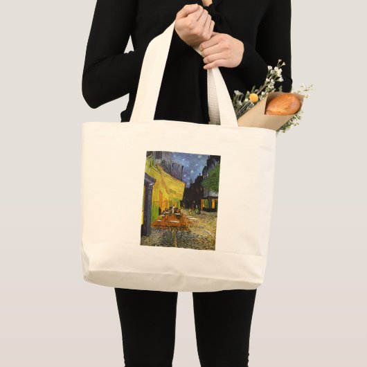 Cafe Terrace bij Night Van Gogh Grote Tote Bag (Voorkant (product))