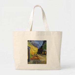 Cafe Terrace bij Night Van Gogh Grote Tote Bag