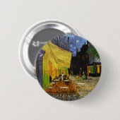 Cafe Terrace bij Night Van Gogh Ronde Button 5,7 Cm (Voorkant /achterkant)