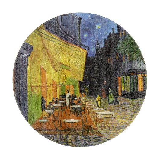 Cafe Terrace bij Night Van Gogh Snijplank (Voorkant)