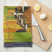 Cafe Terrace bij Night Van Gogh Theedoek (Quarter Fold)