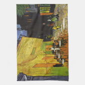 Cafe Terrace bij Night Van Gogh Theedoek (Verticaal)