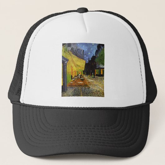 Cafe Terrace bij Night Van Gogh Trucker Pet (Voorkant)