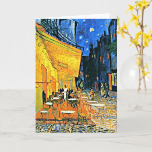 Cafe Terrace by Vincent van Gogh, Kaart (Gele Bloem)