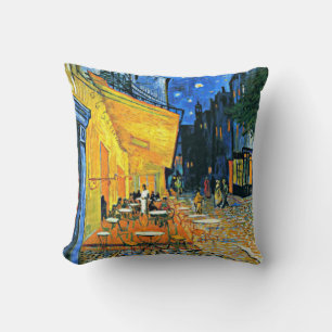 Cafe Terrace fijnschilderwerk van Vincent van Gogh Kussen